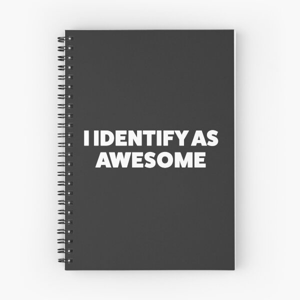 Item preview, I Identify as awesome - Anti Woke - Funny Conservative Republican Stickers  designed and sold by WeAreRightStore.