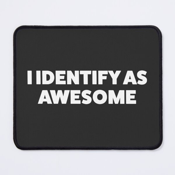 Item preview, I Identify as awesome - Anti Woke - Funny Conservative Republican Stickers designed and sold by WeAreRightStore.