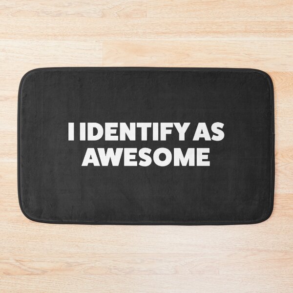 Item preview, I Identify as awesome - Anti Woke - Funny Conservative Republican Stickers  designed and sold by WeAreRightStore.