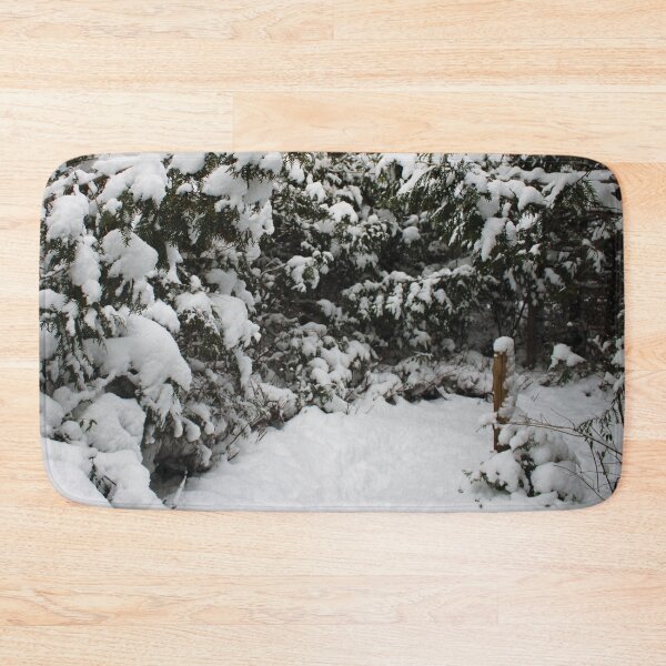 Item preview, Fencepost and Trees in Fluffy White Snow designed and sold by RoseyElisabeth.