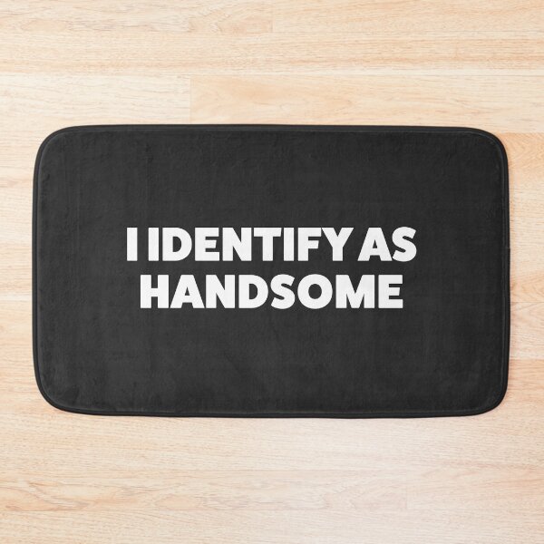 Item preview, I Identify as Handsome- Anti Woke - Funny Conservative Republican Stickers  designed and sold by WeAreRightStore.