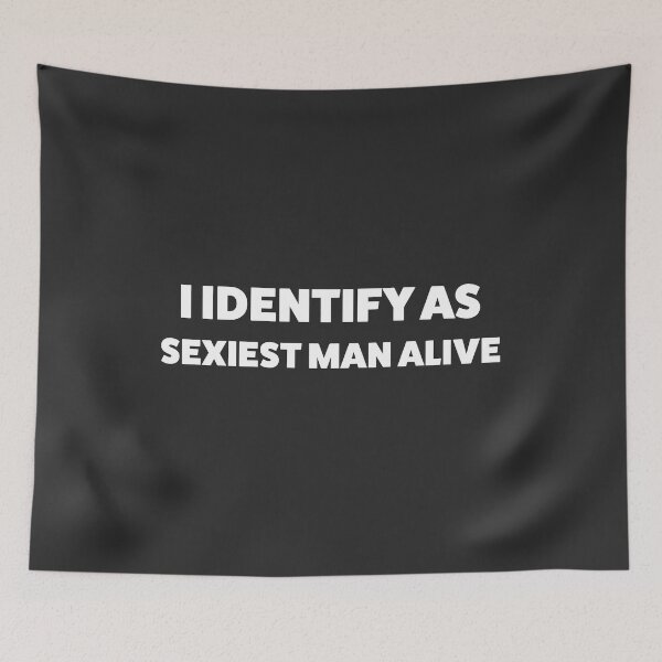 Item preview, I Identify Sexiest Man Alive - Anti Woke - Funny Conservative Republican Stickers  designed and sold by WeAreRightStore.