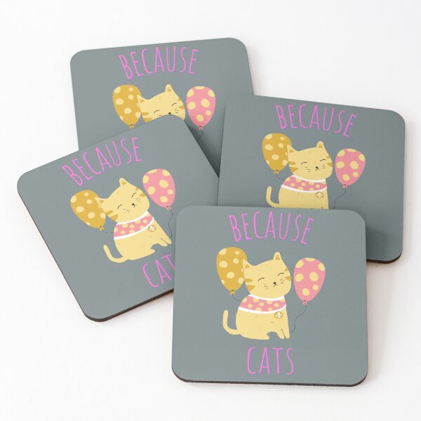 Item preview, Because Cats Cute Kawaii designed and sold by ladytarleton.