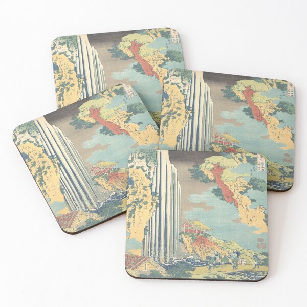 Item preview, Ono Waterfall on the Kisokaido - Katsushika Hokusai Waterfall at Ono designed and sold by molamode.