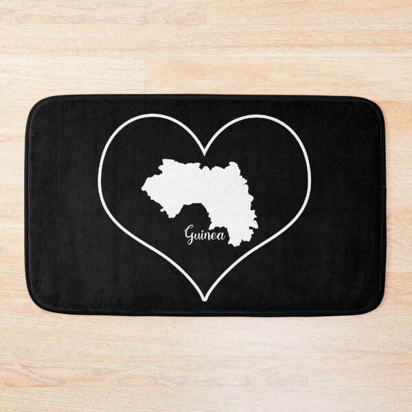 Item preview, Black heart map Guinea designed and sold by Astralia.