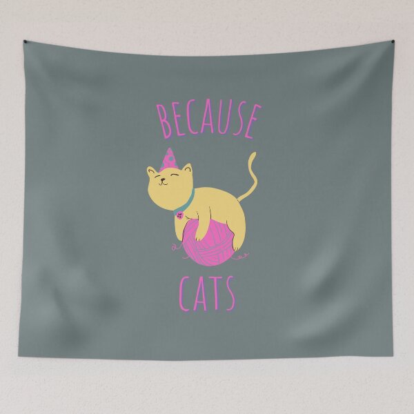 Item preview, Because Cats Cute Kawaii designed and sold by ladytarleton.