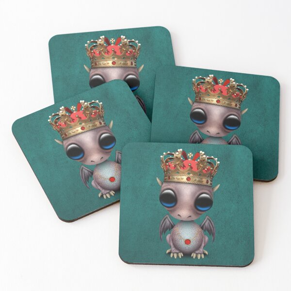 Item preview, Cute Purple Dragon Wearing Crown designed and sold by JeffBartels.