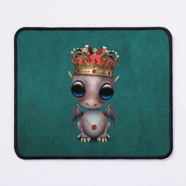 Item preview, Cute Purple Dragon Wearing Crown designed and sold by JeffBartels.
