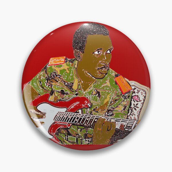 Item preview, Thomas Sankara on Guitar designed and sold by BurgerPunk.