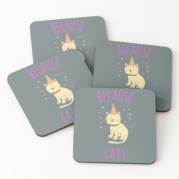 Item preview, Because Cats Cute Kawaii designed and sold by ladytarleton.