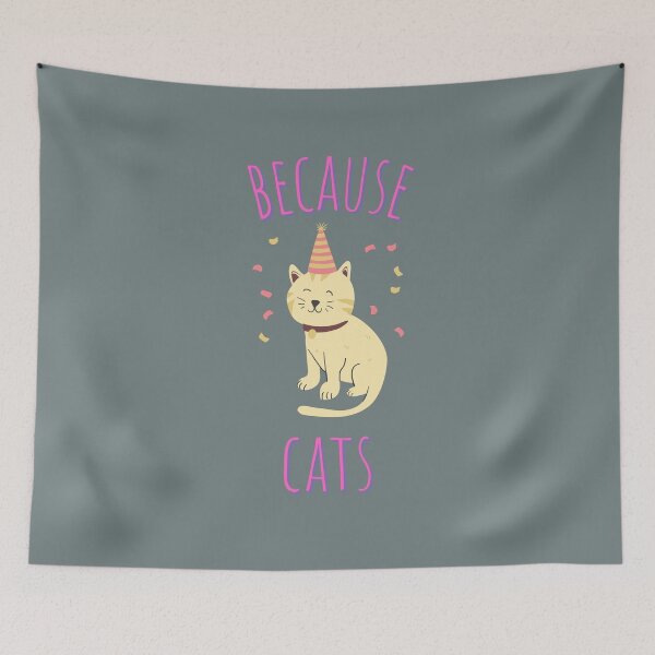 Item preview, Because Cats Cute Kawaii designed and sold by ladytarleton.