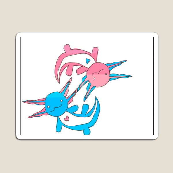 Artikelvorschau, Trans Axolotl entworfen und verkauft von RandomSketching.