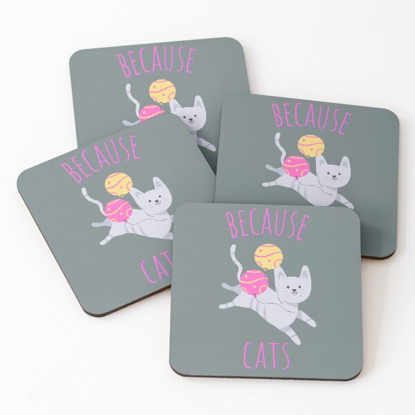 Item preview, Because Cats Cute Kawaii designed and sold by ladytarleton.