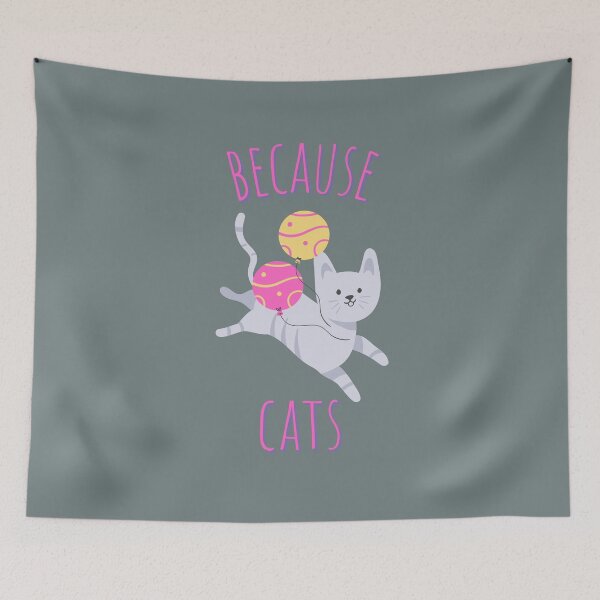 Item preview, Because Cats Cute Kawaii designed and sold by ladytarleton.