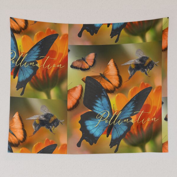 Item preview, Butterflies Pollinator Colorful Photo Collage Design designed and sold by EarthArtDesigns.