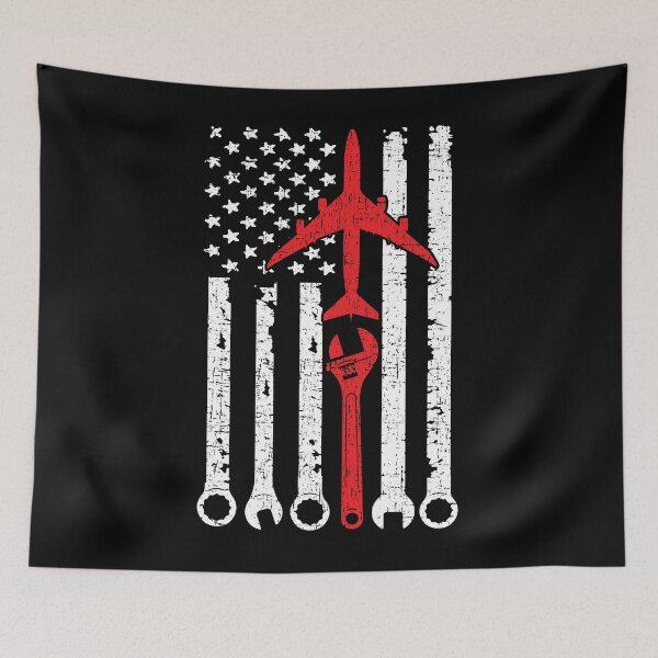 Item preview, Airplane Mechanic American Flag Shirt, Plane Aircraft Shirt, Aircraft Mechanic Shirt, Airframe Aircraft Mechanic, Airplane Maintenance Shirt designed and sold by aymob.