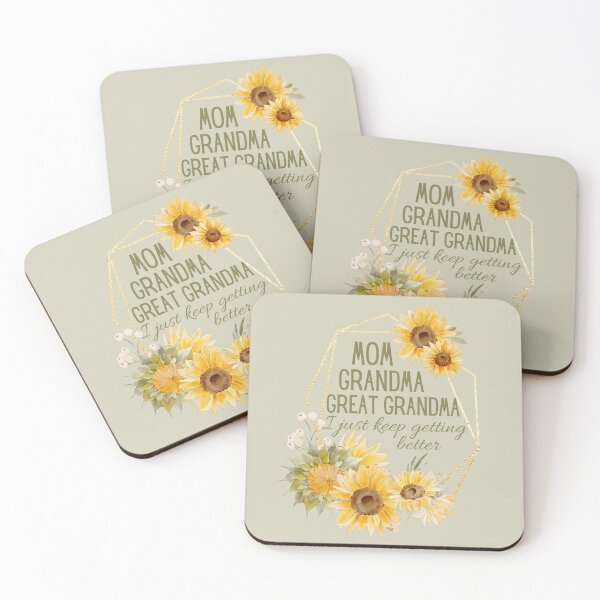 Item preview, Mom Grandma Great Grandma I Just Keep Getting Better - Mother’s Day Sunflowers designed and sold by BeebsAndNugget.