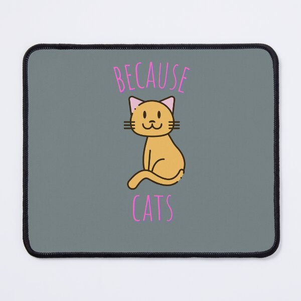 Item preview, Because Cats Cute Kawaii Pink designed and sold by ladytarleton.