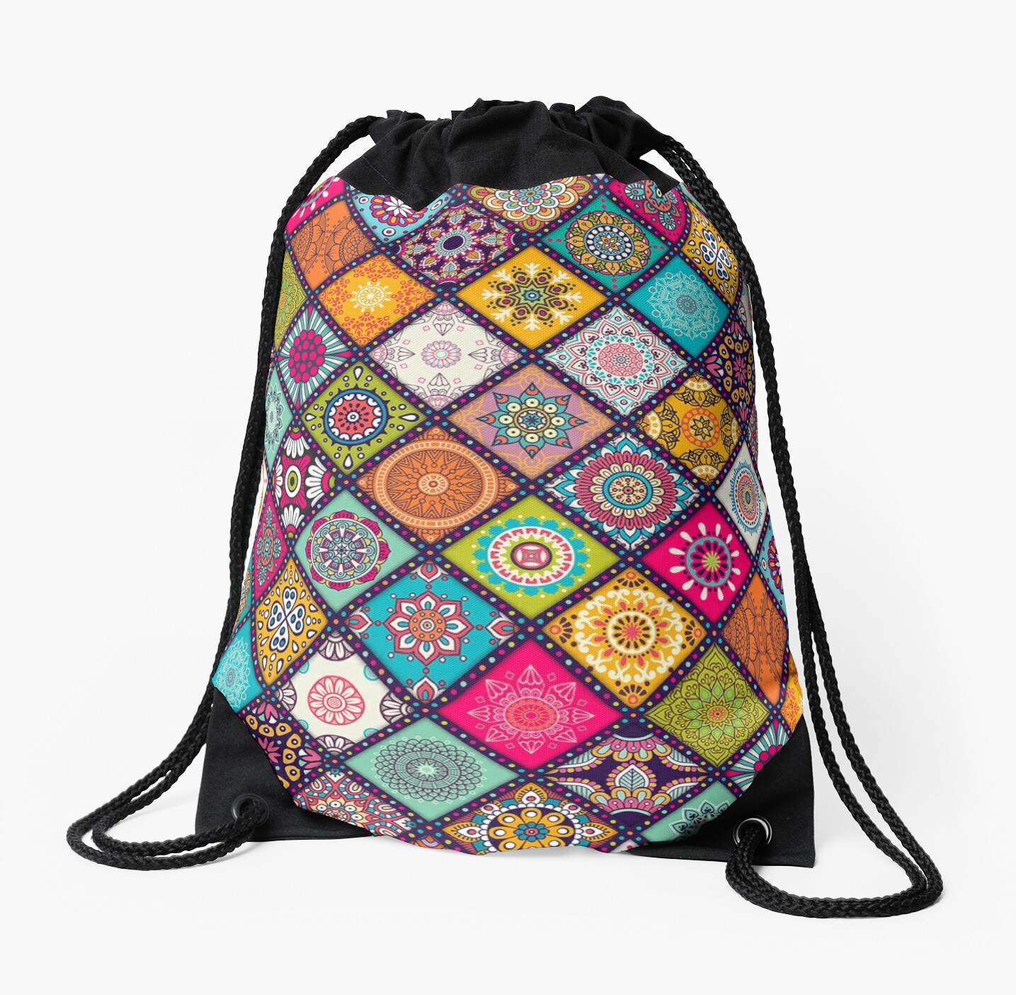 hippie drawstring bag