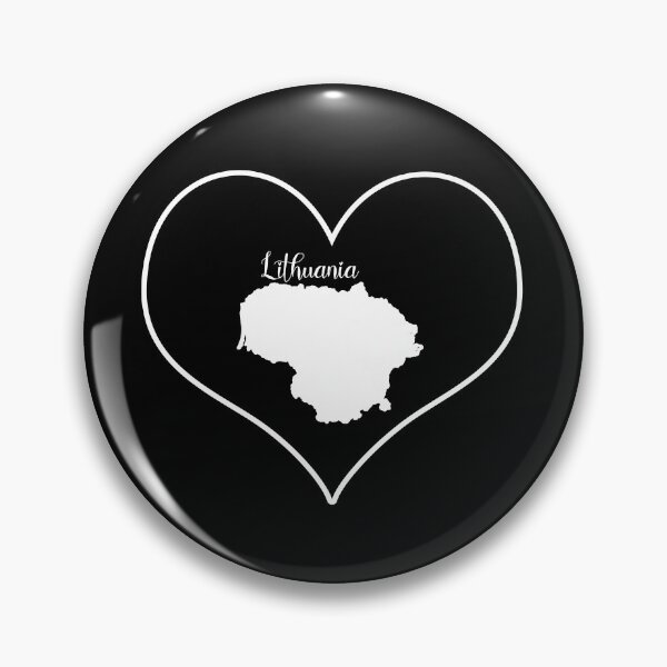 Item preview, black heart lithuania map designed and sold by Astralia.