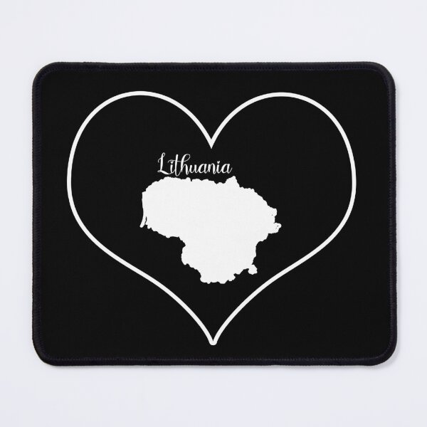 Item preview, black heart lithuania map designed and sold by Astralia.