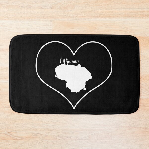 Item preview, black heart lithuania map designed and sold by Astralia.