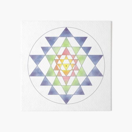 Sri Yantra 10 Art Board Print