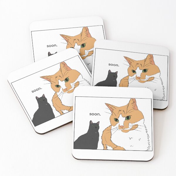 Item preview, “Soon” ominous kitty cats designed and sold by Simswitz.