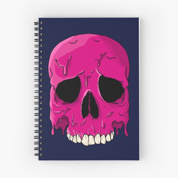 Item preview, Pink Neon Melting Skull  designed and sold by DontTrustDolls.