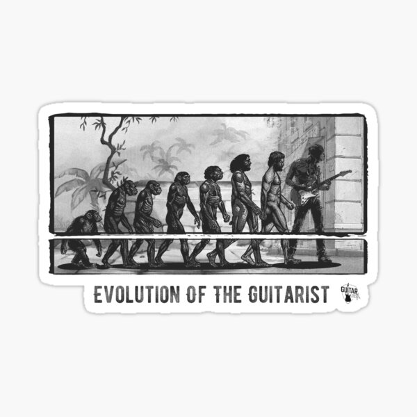 Item preview, Evolution of the Guitarist designed and sold by mebyme.
