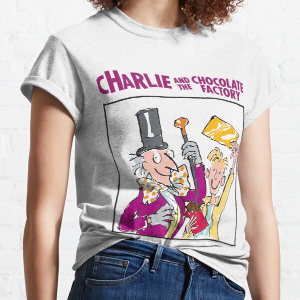 Charlie and The Charlie Factory Movie Promo Violet T-Shirt Never Been Worn Rare! 