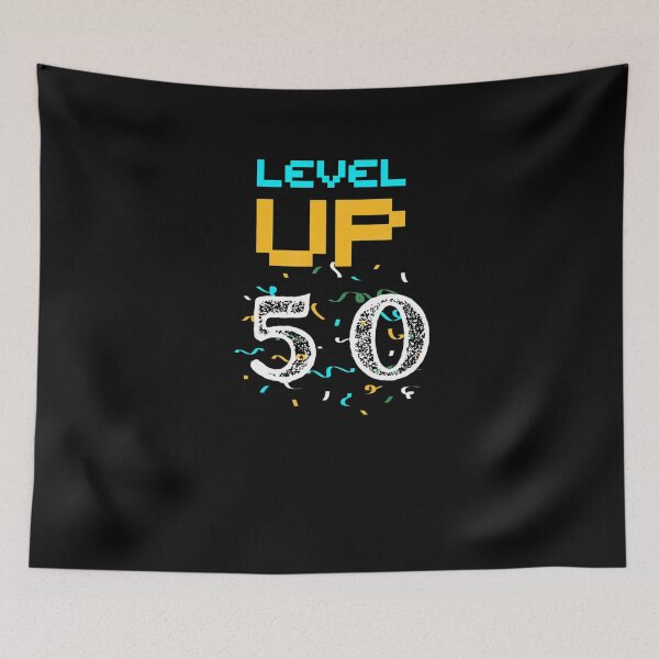 Item preview, Funny 50th Birthday Level Up 50 yrs old designed and sold by NoudHussain.