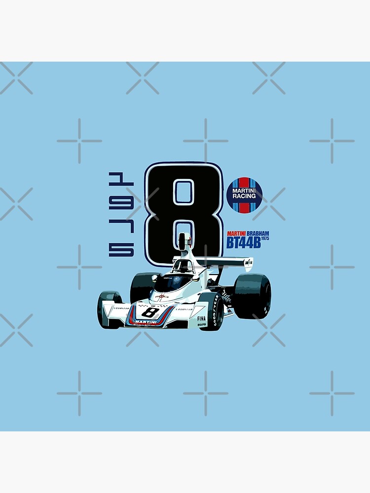 Martini Brabham BT44B 1975 Art Board Print for Sale by FromThe8Tees