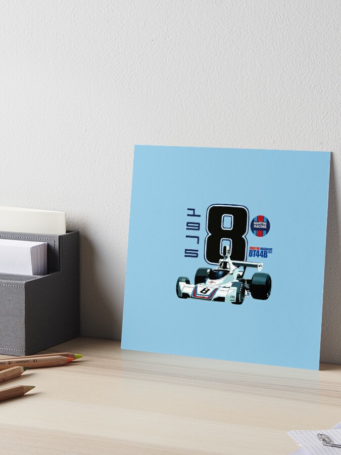 Martini Brabham BT44B 1975 Art Board Print for Sale by FromThe8Tees