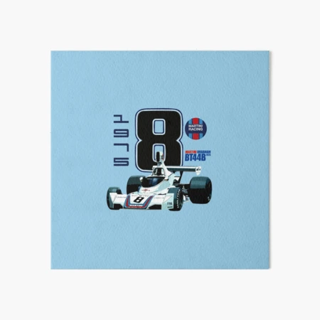 Martini Brabham BT44B 1975 Art Board Print for Sale by FromThe8Tees