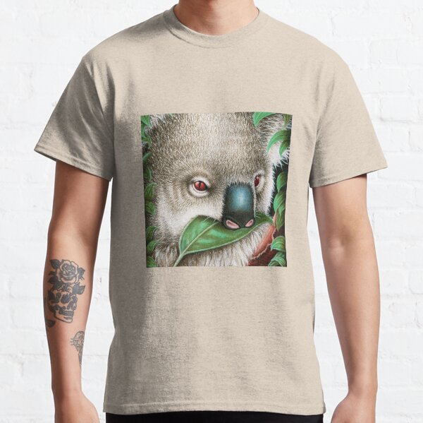 Cute Koala Munching a Leaf Classic T-Shirt