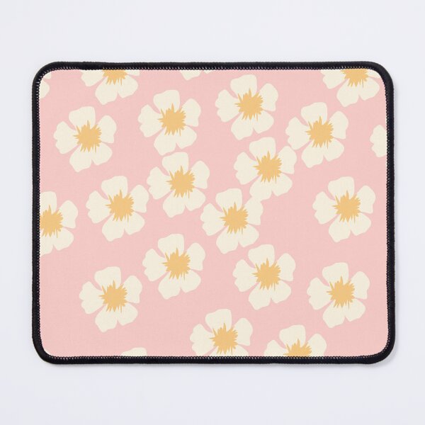 Item preview, white flowers with pink background designed and sold by Massakar.