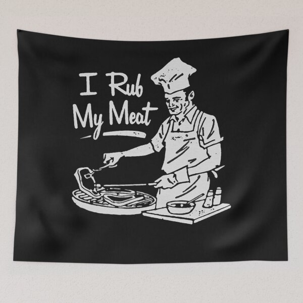 Item preview, I Rub My Meat T Shirt Essential T-Shirt designed and sold by Fado Store.