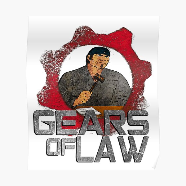 Gears Of War Posters Redbubble - chainsaw roblox id gear