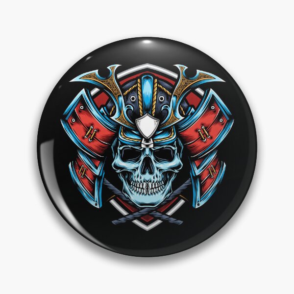 Item preview, Samurai Oni Demon Skull  designed and sold by FutureIsRetro.