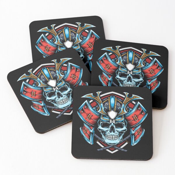 Item preview, Samurai Oni Demon Skull  designed and sold by FutureIsRetro.
