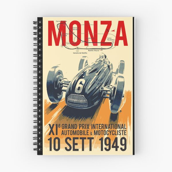 Aperçu de l'œuvre GRAND PRIX DE MONZA ; Impression de course automobile vintage classique créée et vendue par KadeJohnson.