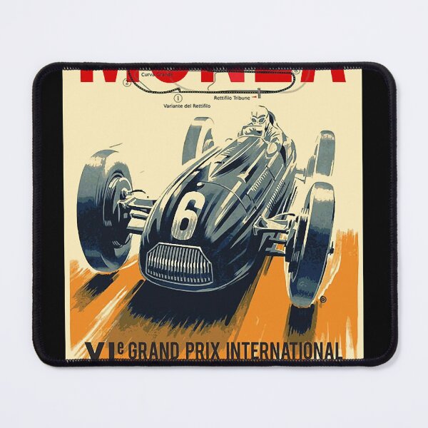Artikelvorschau, GROSSER PREIS VON MONZA; Vintage Auto Racing Print Classic entworfen und verkauft von KadeJohnson.