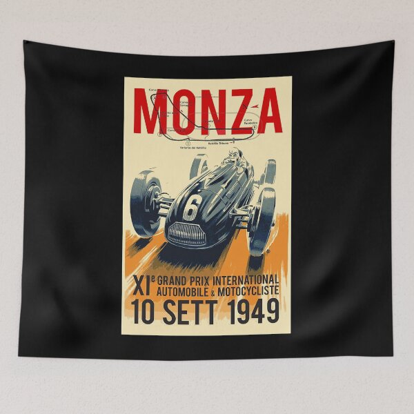 Item preview, MONZA GRAND PRIX; Vintage Auto Racing Print Classic designed and sold by KadeJohnson.