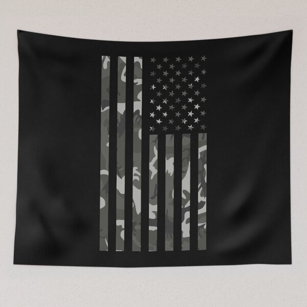 Item preview, Gray Camouflage, USA Flag, Patriotic, Hunter designed and sold by HustleLife.