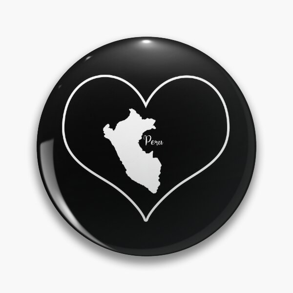 Item preview, Black Heart Map Peru designed and sold by Astralia.