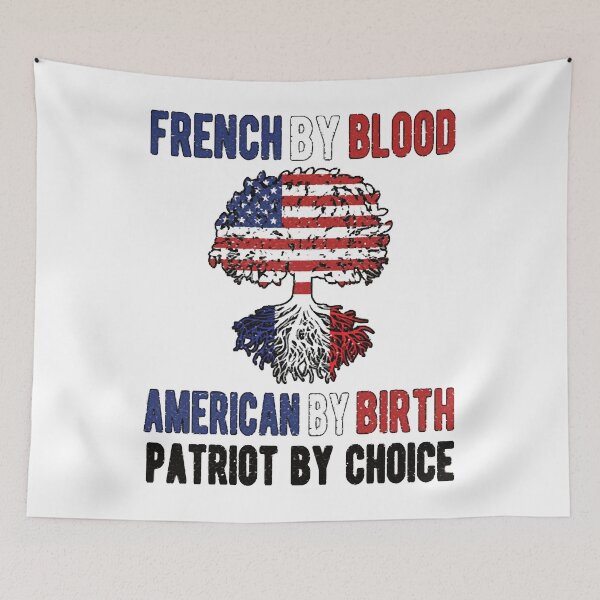 Item preview, Half French Half American Flag France USA designed and sold by BruceGanya.