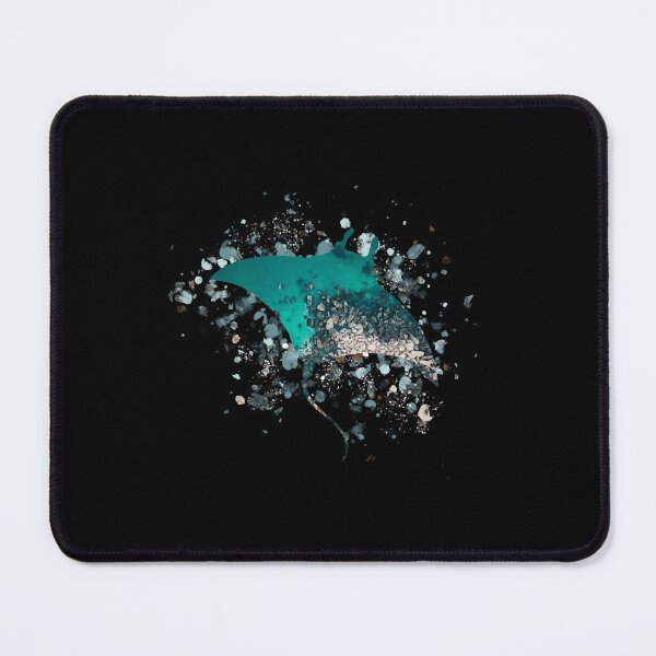 Item preview, Stingray Silhouette Art Splashed with Watercolor designed and sold by BruceGanya.