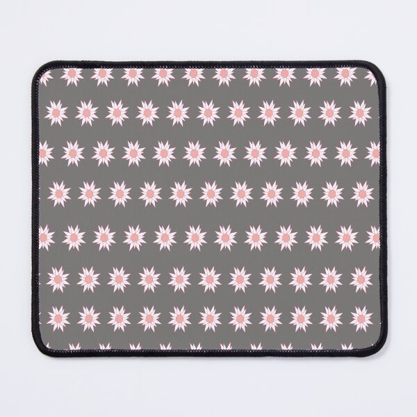Aperçu de l'œuvre Motif de fleurs blanches et roses, maison grise, décor à la maison gris créée et vendue par mamahellfire31.