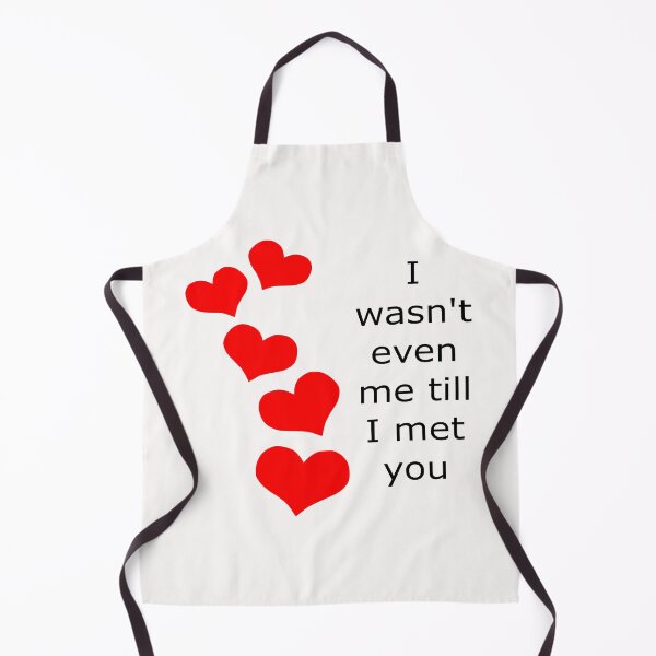 Item preview, I wasn't me till I met you: I love you, wife, husband, anniversary, relationship, valentine's day, birthday, red hearts, cute designed and sold by Becky Hunter.